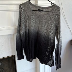 Black to Gray Ombre sweater